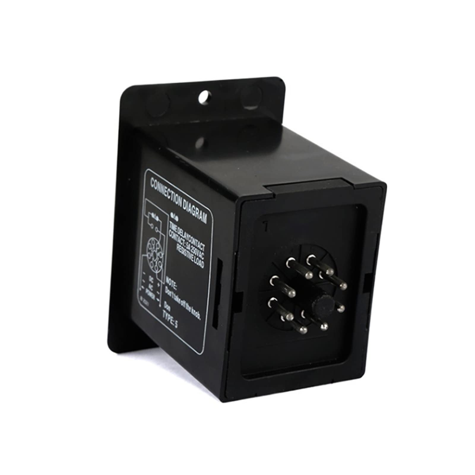 Relè doppio tempo regolabile Temporizzatore ciclo di ripetizione ATDV-Y ON Off 3S/6S/12S/30S/60S 220V Doppio timer con base presa Parti di ricambio (Size : 60S 220V)