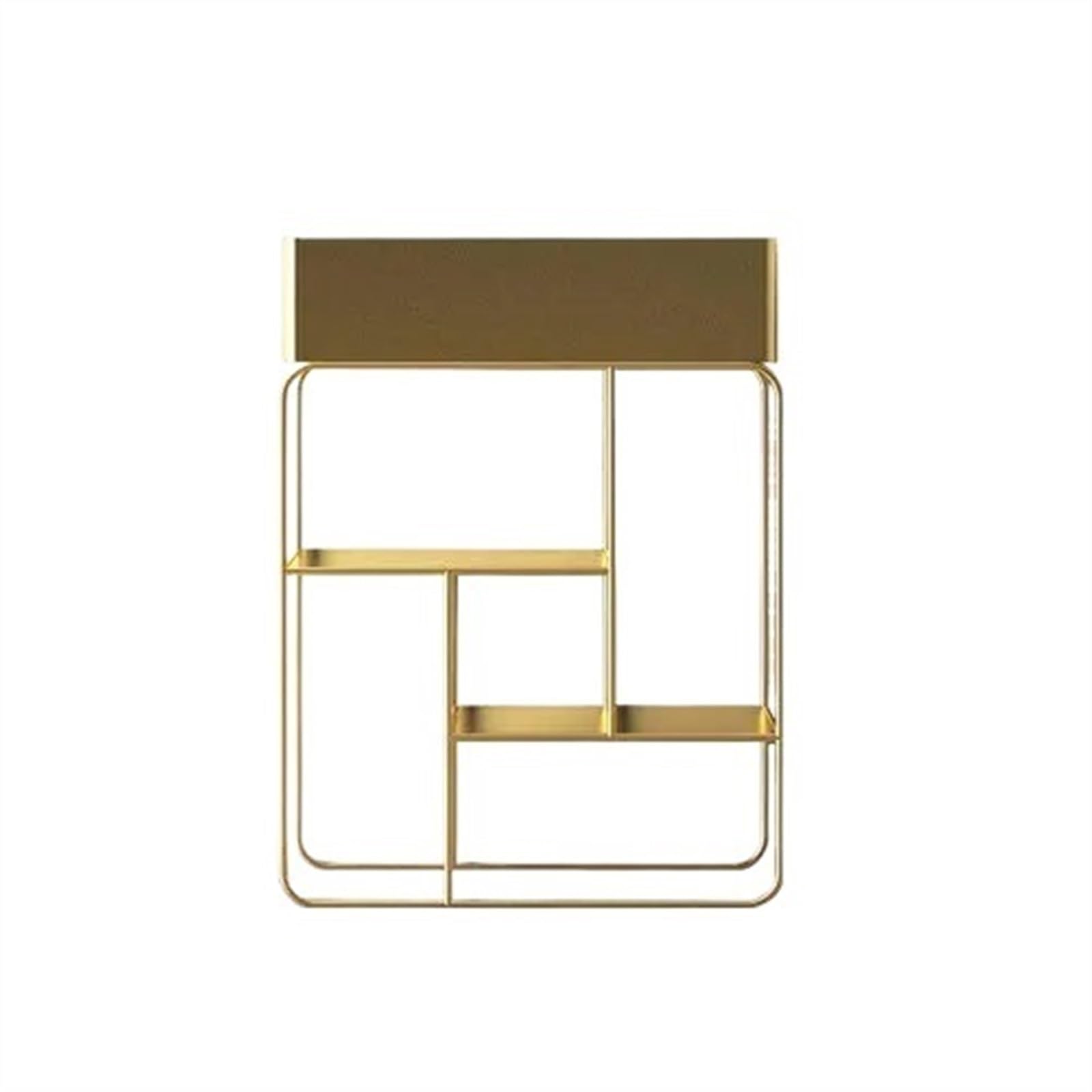 zhangrui1888 Plant Stand Modern Minimalist Multi-layer Plant Shelves Indoor Balcony Living Room Floor Stand for Flowers Home Wrought Iron Flowerpot Shelf Indoor Plant Shelf(Gold)