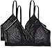 Produktbild Amazon-Marke: Iris & Lilly Damen Bralette aus Netzstoff, 2er-Pack, Schwarz (Black Beauty), S, Label: S