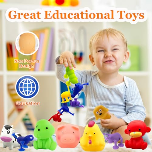 Angusiasm 19 BATH SET Suction Bath Toys For Toddler-1-3 - Mold Free Bath Toy thumb #4