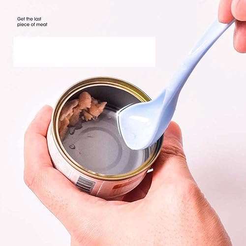 Miniatura 4 de 1 cuchara multifuncional para alimentos, 3 en 1 reutilizable para alimentos para mascotas, tapa de silicona para perros, gatos, tapa de lata para