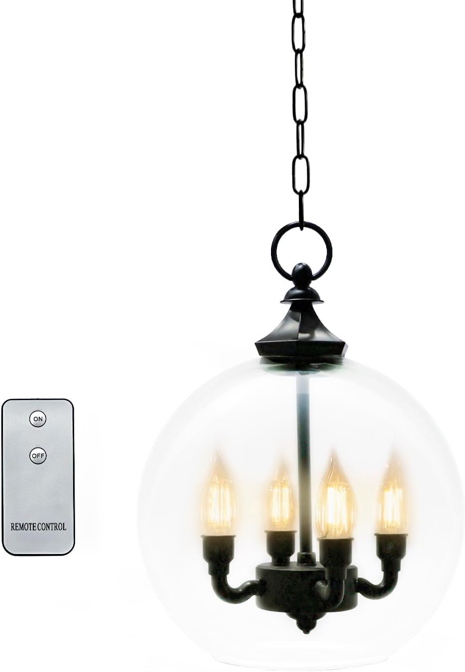 Battery Operated LED Chandelier Lights for Outdoor Use, Waterproof Hanging Light for Shed Interior, Gazebo, Home, Garden, Backyard, Pergola, Tree, Canopy, Window Décor