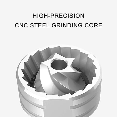 Miniatura 4 de Molinillo de café manual Chestnut C2, rebaba cónica de acero inoxidable, capacidad de 0.88 oz, tamaño de rebaba 1.496 in, molinillo manual portátil