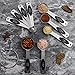 Magnetic Measuring Spoons Set of 9 Stainless Steel Stackable Measuring Spoons Heavy Duty Nesting Teaspoons Tablespoons for Measuring Dry and Liquid Ingredients