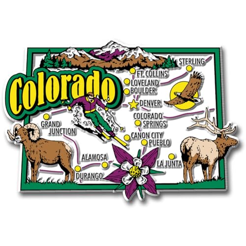 Imán Colorado Jumbo de Goma Estilo Vintage 4x2.8"