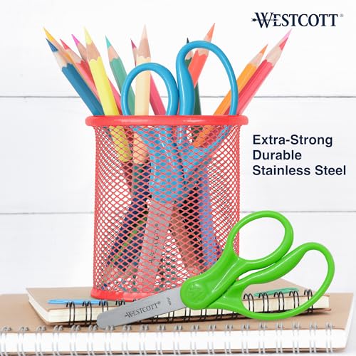 westcott 534 hard handle kids scissors blunt assorted colors 2-pack