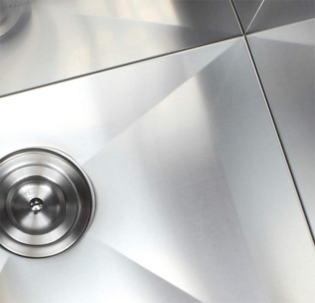 Limited Stock Zero Radius Contemporary Design 16 Gauge Durable Undermount Single Bowl Stainless Steel Kitchen Sink/Bar Prep Sink With Lift Out Basket Strainer (30 Inch) Best Deal Product Zero Radius Contemporary Design 16 Gauge Durable Undermount Single Bowl Stainless Steel Kitchen Sink/Bar Prep Sink With Lift Out Basket Strainer (30 Inch)