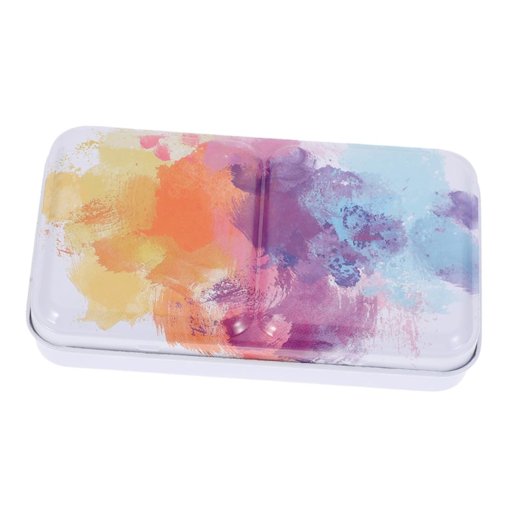 Operitacx 3sätze Aquarellfarben Palette Box Tragbare Luftdichte Pigmentbox Mit Fächern Und Farbverlauf Für Künstler Und Hobbymaler Zur Farbmischnung Und Aufbewahrung