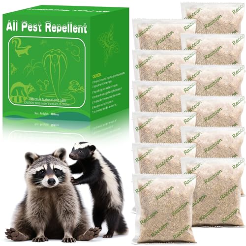 Skunk Repellent - 12 Pack Natural Raccoon Repellent Balls for