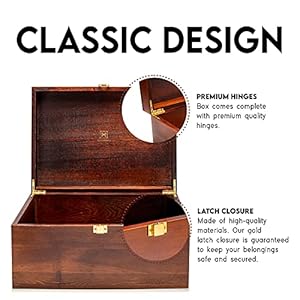 Wooden gift boxes large memory box for keepsakes decorative boxes with lids wooden box with hinged lid stash box brown box wood boxes storage box with lid wooden storage box wood box with lid chocolat  urban country home decor
