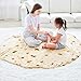CASOFU Burritos Tortilla Throw Blanket, Double Sided Giant Flour Novelty Blankets for Your Family, 285 GSM Soft and Comfortable Flannel Taco Blanket.(Beige, 80 inches)