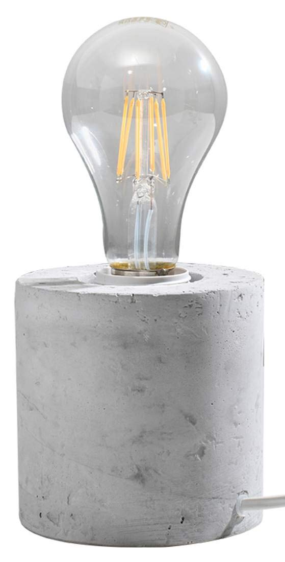 SOLLUX lighting Lampada da tavolo SALGADO concreta L: 10, B: 10, H: 10, con interruttore E27