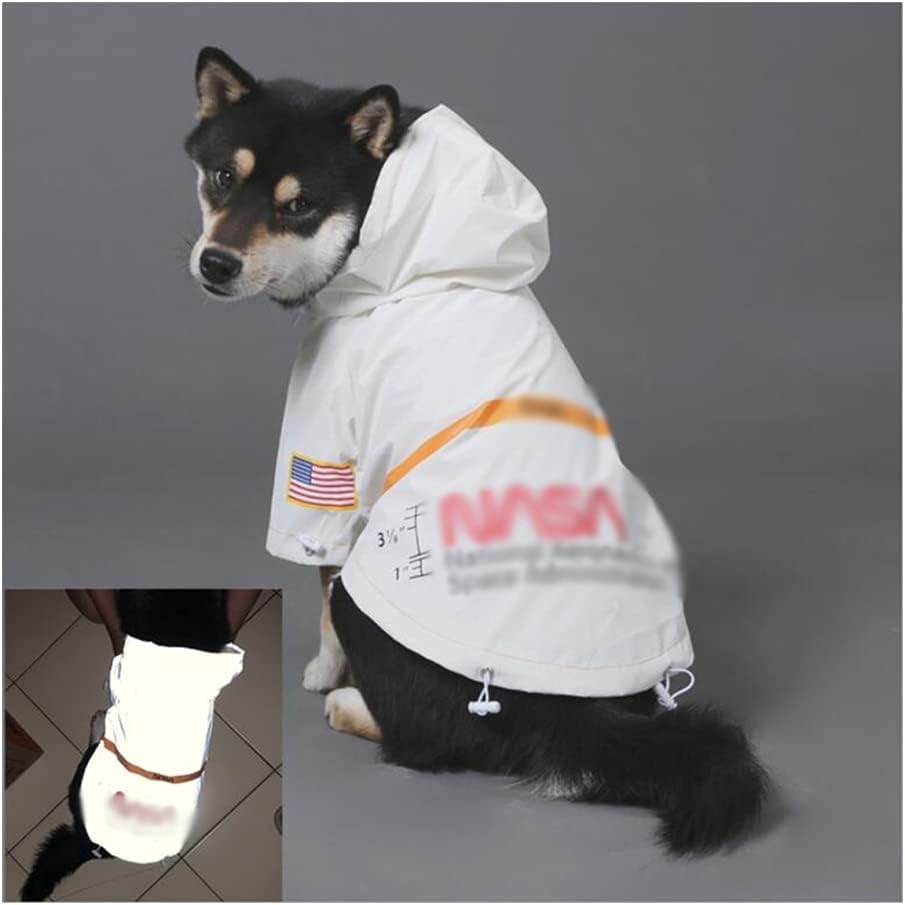 YYDS Dog rain Jacket American Flag Waterproof Dog Coat Reflective Raincoat Large Dog Rain Jacket for Medium Large Dogs Dog rain Poncho (Size : 2XL)
