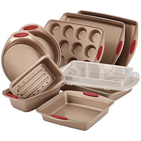 Rachael Ray Nonstick Bakeware Set, 10 Piece Cover