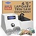 Hi-Tech Diamond 4"/5" Lapidary Trim Saw | Cutting Sawing Trimming Machine | Includes 4" AND 5" Saw Blades