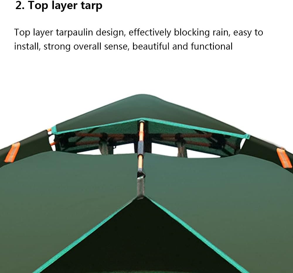 Instant Pop Up Family Camping Tents, Quick Setup for Camping, Hiking, Fishing for 2-3 3-4 Person