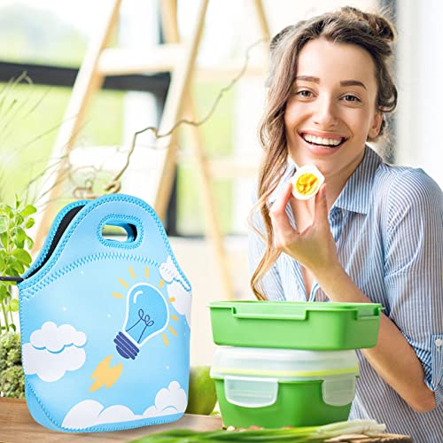 Goiealeaes Neoprene Lunch Bag, Thick Insulated Lunch Box - Durable & Waterproof Lunch Tote With Zipper For Outdoor Travel Work School，Men,Women,Office…Suitable For 6 Years Old #TOP5