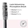 IT Cosmetics Lash Blowout Mascara, Black - Lifts, Volumizes & Separates Lashes - Unique Wand Developed with Drybar - Contains Biotin - 0.24 fl oz