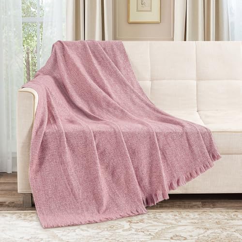 BOURINA Rose Wine Throw Blanket Faux Cashmere Throw Outdoor Blanket 50"x70" by BOURINA - Used condition - Image 2