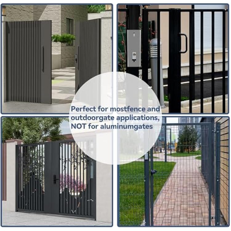 GB2020 Gate Lock Box for Double Keypad Mechanical Combination Lock,Steel Gate Box for Metal Gates & Fence (NOT Aluminum),2 3/8(60mm) Backset