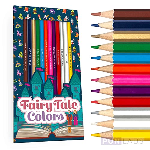 Pun Labs Fairy Tale Colors Colored Pencil Set for Fans