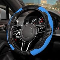 Coprivolante Auto Universale Nero E Rosso - Pelle Artificiale, Per Diametro 37-39 Cm - Foto 11