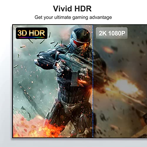UVOOI 4K Long HDMI Cable 15 FT 2-Pack, HDMI to HDMI Cable 15 Foot High Speed HDMI 2.0 Cord 4K@60Hz, 2K 1440P@144Hz, 1080P, HDCP 2.2, HDR, 3D, ARC & Ethernet for HDTV, Laptop, Monitor, PS5, PS4, Xbox by UVOOI - Image 6