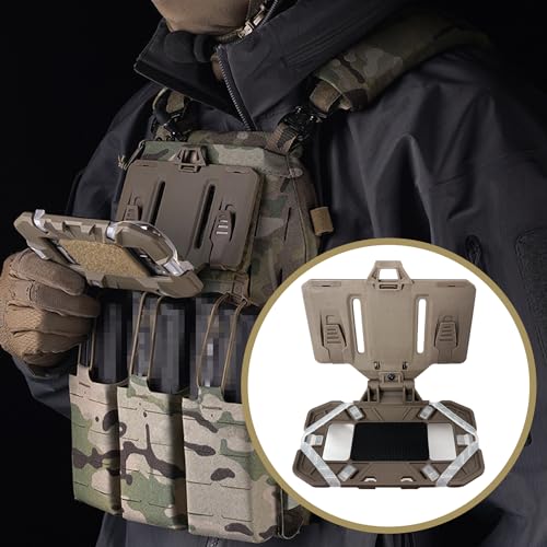 BShasrlim Tactical Vest Phone Holder, Airsoft Vest Accessories molle Mount,Universal Plate Carrier Phone Mount for Screen Size 4.7"-6.7" by BShasrlim - Image 2