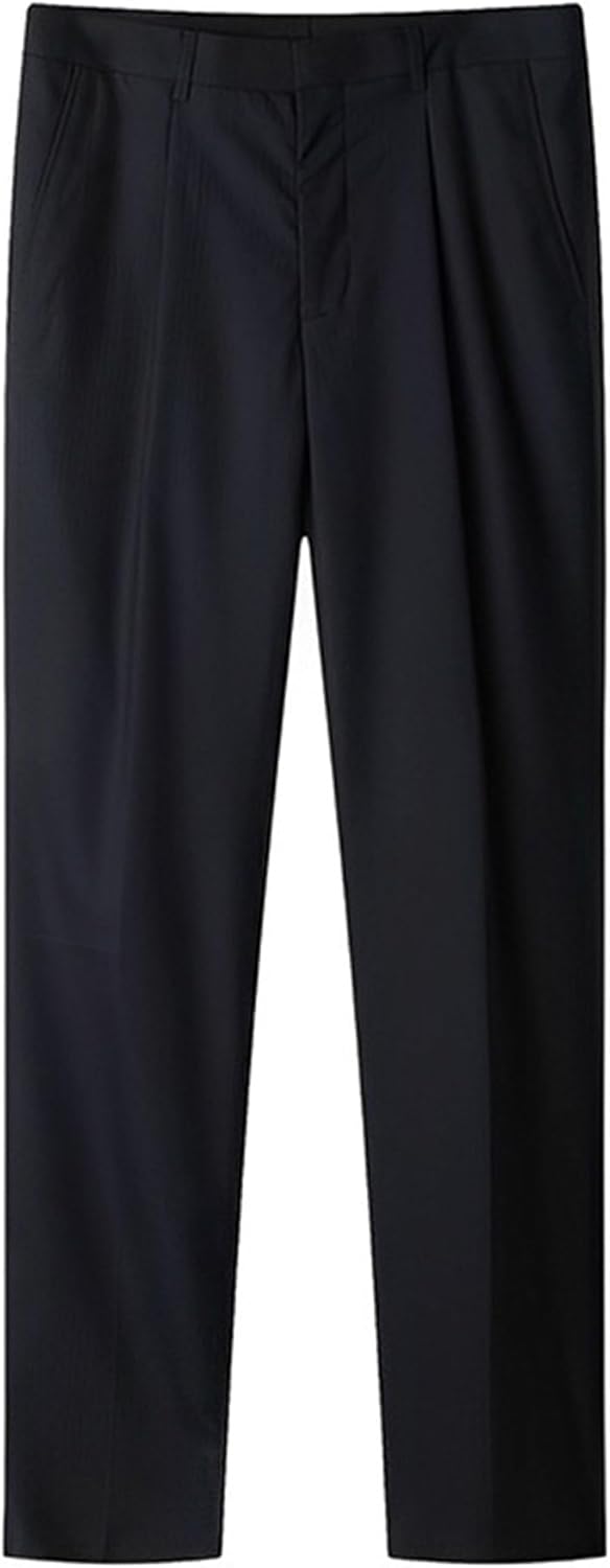 Men's 2 Piece Business Formal Suit Set Two Button Casual Loose Blazer Jacket Pants Set Solid Dress Tuxedo Suits