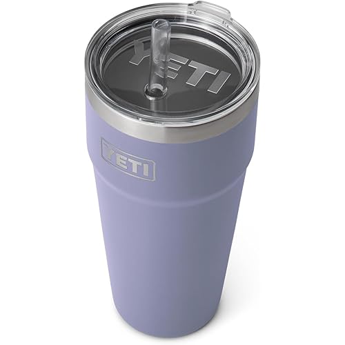 YETI Rambler 26 oz Straw Cup, Vacuum Insulated, Stainless Steel with Straw Lid