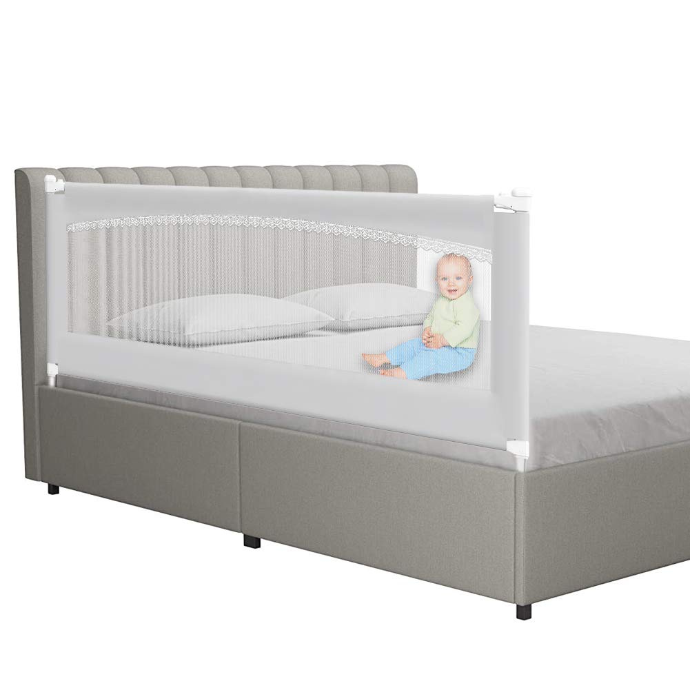 Photo 1 of Bed Rails for Toddlers-Extra Long and Tall Infants Guardrail. for The Foot of Cal King (70in-1 Pack)