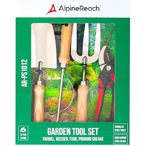 AlpineReach 4 Piece Garden Tools Set Cover
