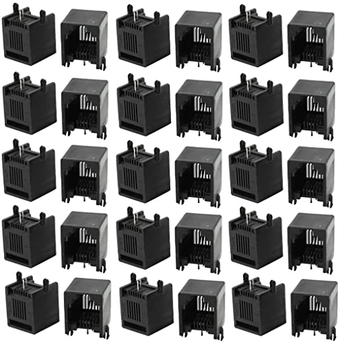 XYWHPGV 30個RJ116P2CPCBジャック電話回線プラスチックソケット13x 12 x 14mm(7e116 5a5a2 c3e40 f2eb7 fb0fe ce1c4