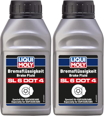 Liqui Moly SL6 Dot 4 21166 Bremsflüssigkeit 250ml, El Embalaje Puede Variar (Paquete de 2)
