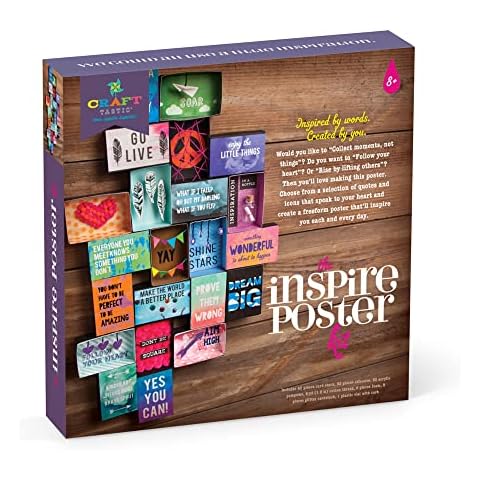 Craft-tastic – Inspire Poster Kit – Design a One-of-a-Kind Freeform Poster – Ages 8+ Cover