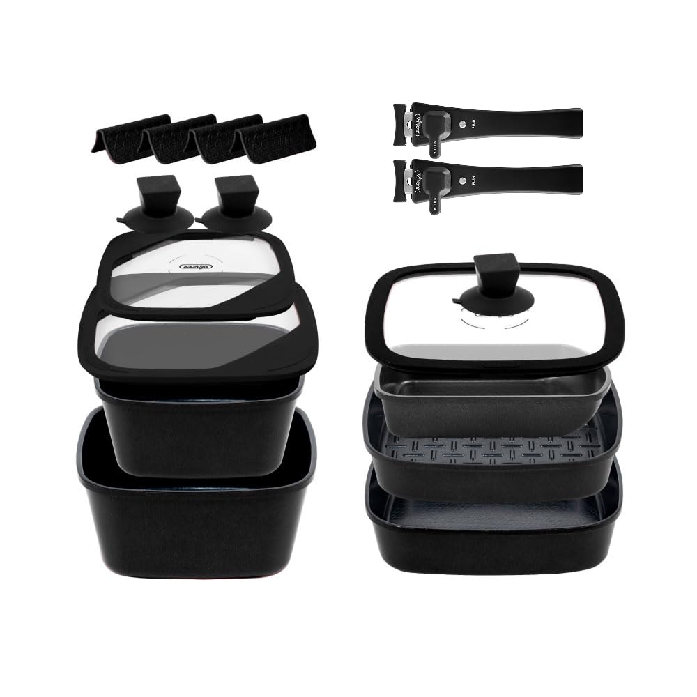 Amazon.co.jp: boohgle ボオグル フライパン・鍋 セット IH&ガス