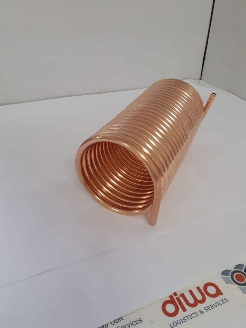 Spirale aus Kupferrohr 10x1mm weich aus 10m mit Ø ca. 13cm (Kupferrohrspirale)
