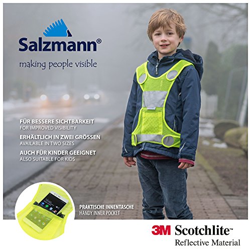 Salzmann 3M Scotchlite Gilet con Luce a LED per