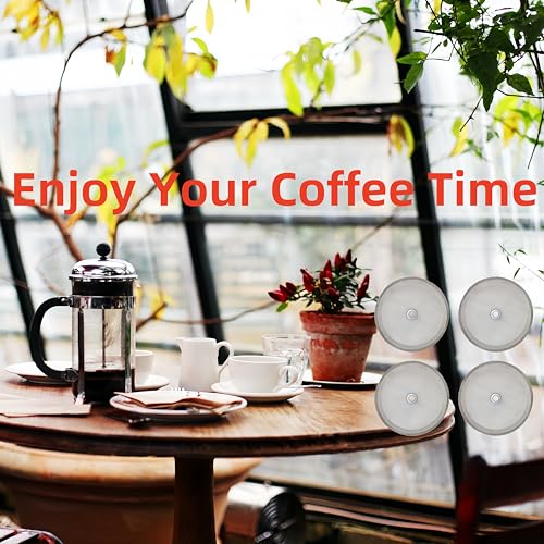 image for Ruilida 4pcs french press filter screen,Universal 1000 ml, 34 Oz, 8 Cu