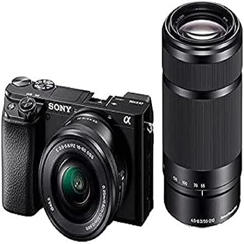 Cámara Sony Alpha 6100 Evil con Objetivos Zoom Sony 16-50mm y Sony 55-210mm Cover
