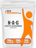 BulkSupplements.com N-Acetyl Glucosamine Powder - NAG Powder, Glucosamine 750mg, Nutritional Supplement - Gluten Free, 750mg of per Serving, 250g (8.8 oz) (Pack of 1)