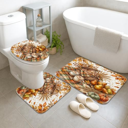Rideaux de douche polyester pour éviter l'eau au sol avec tapis de bain - 4