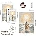Christian Puzzles for Adults 500 Pieces - Jesus Walking on Water - Wooden Religious Jesus Puzzles Christian Gifts for Women Men Kids