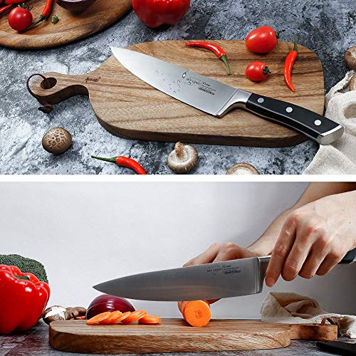 SKY LIGHT Kitchen Knives Set Chef knives Set - Chef Knife Utility Knife Paring Knife German High Carbon Stainless Steel Floged Blade Ergonomic Handle Cooks Knives