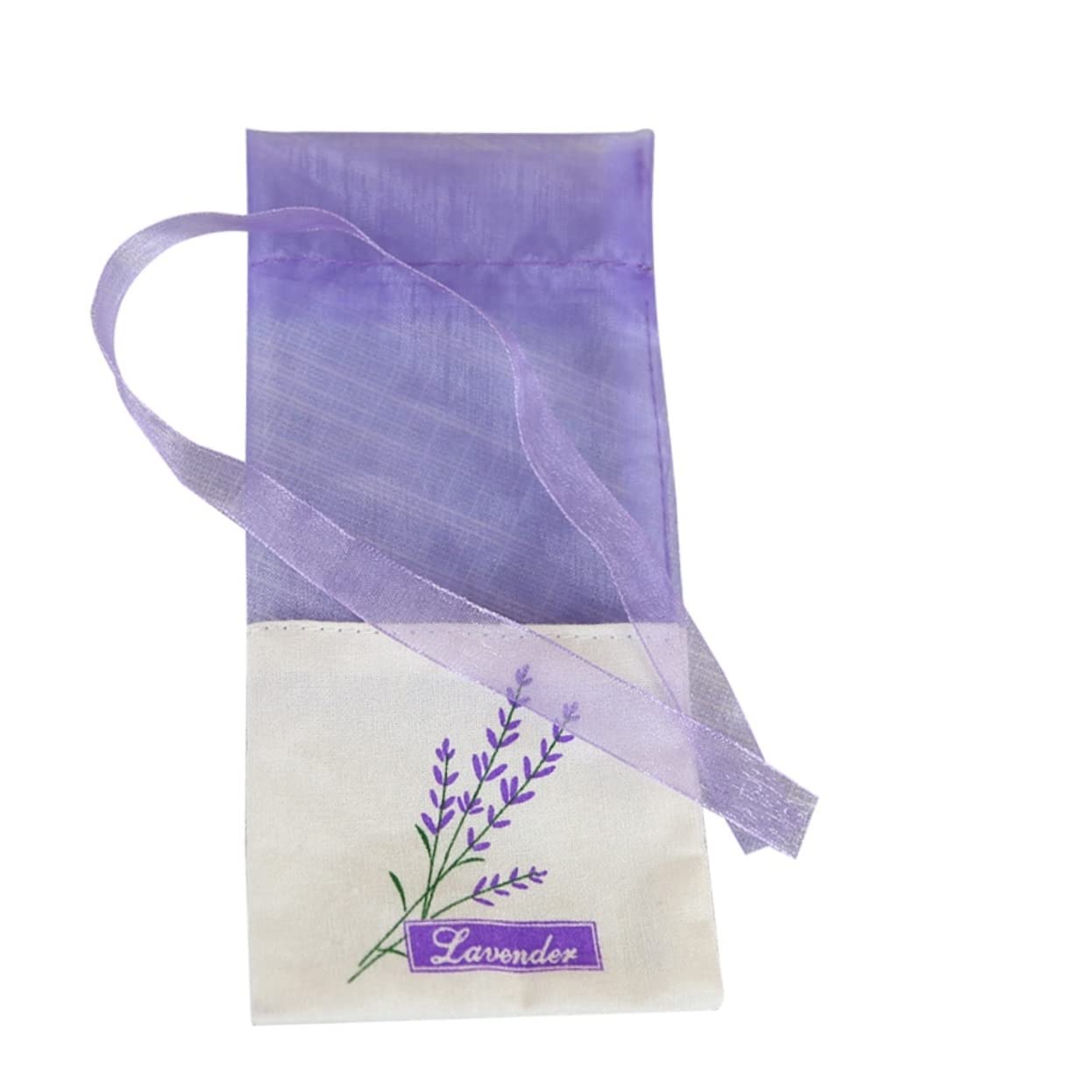DECHOUS 120stücke Leere Duftbeutel Mit Lavendel-Druck Tragbare Kordelzug-säckchen Helllila Für Kräuter Und Duftstoffe Für Schränke Und