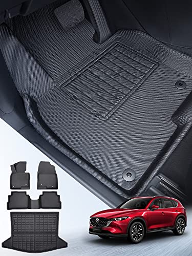 Diffcar For 2017 2018 2019 2020 2021 2022 2023 Mazda Cx5 Floor Mats & Cargo Liner, Mazda Cx-5 Floor Mats, Waterproof Xpe Mazda Cx5 All Weather Floor Mats 2023, 2017-2023 Mazda Cx5 Accessories 2023 #TOP2