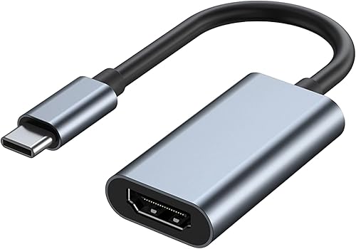Adaptador USB C a HDMI para monitor, 4K HDMI a USB C estaciones de acoplamiento para laptop MacBook Pro, cable USB tipo C a HDMI para iPad air, USBC