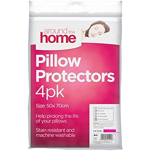 White Pillow Protectors 4pk Cover