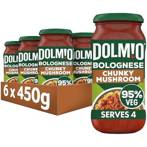 Dolmio Chunky Mushroom Bolognese Sauce 6 Pack Cover