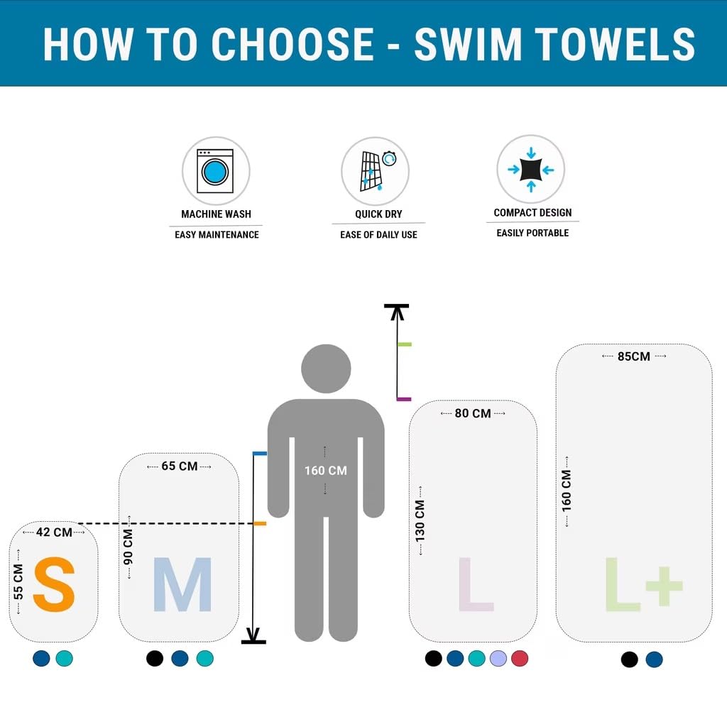 Decathlon Microfiber Swim Towel - Blue -2
